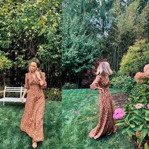 NEW NWT DÔEN Dress in Mulberry Vine Floral